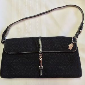 🎀Coach NWOT Rare Clutch/Wristlet BK Sig Cloth/Sp