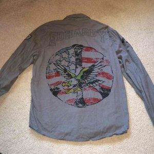 Mens Ed Hardy Button Down