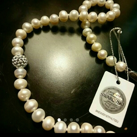 Pearl and Swarovski Crystal Necklace