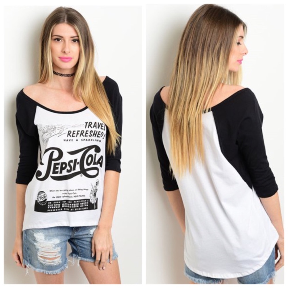 CLEARANCE❤️Pepsi-Cola Raglan Top