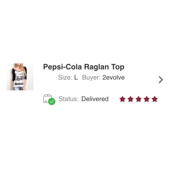 CLEARANCE❤️Pepsi-Cola Raglan Top - Picture 3 of 4