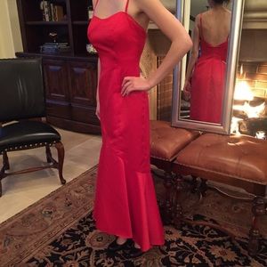 Red Mermaid Gown