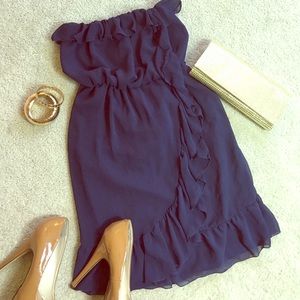 Strapless Ruffle Dress