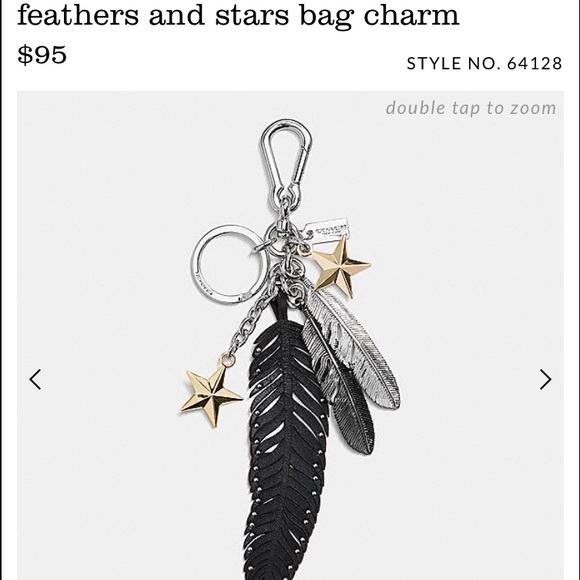 Authentic coach bag charm