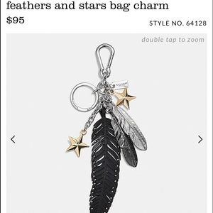 Authentic coach bag charm