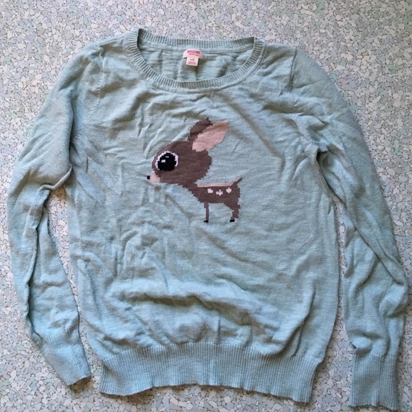Mossimo mint deer sweater