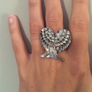 Wings ring with bling!