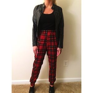 Plaid joggers