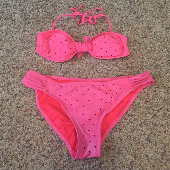 Coral bikini