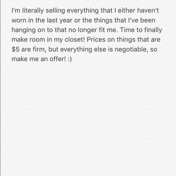 Time to make room in my closet! - Picture 1 of 4