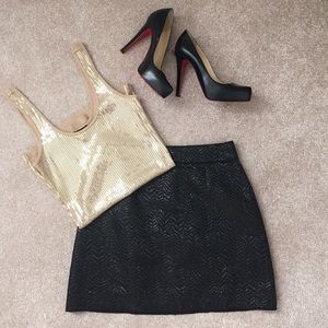 Express "Sexy Basic" tank top-Gold-Small