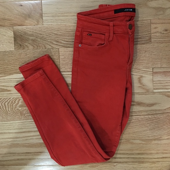 Joe's skinny red jeans, size 24