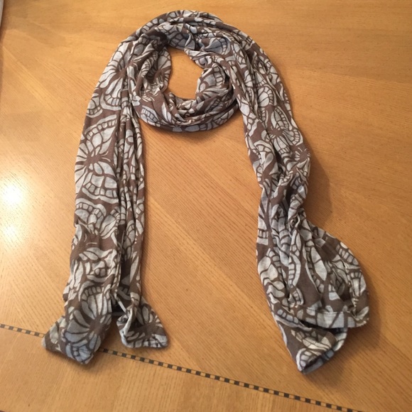 Butterfly pattern long scarf