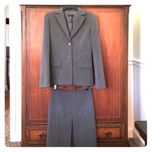 Gray BCBG MaxAzria suit
