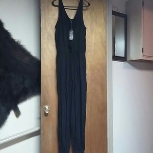 Romper / Jumper and Red cold shoulder top