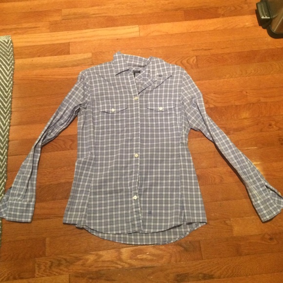Banana republic plaid button down