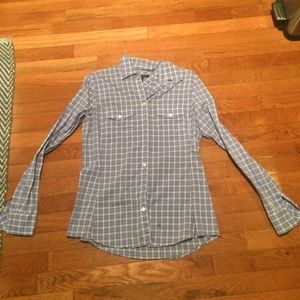 Banana republic plaid button down