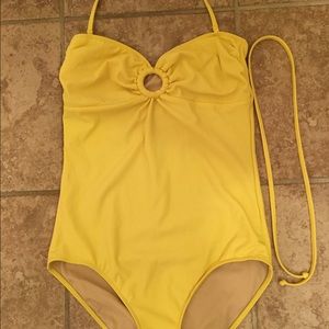 Delia's Yellow One Piece Bathing Suit