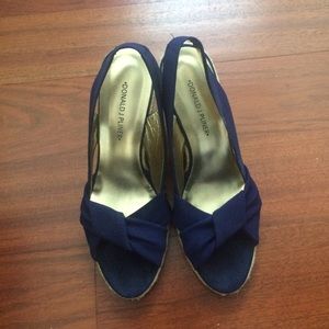 Donald J Pliner "Elara" navy espadrilles