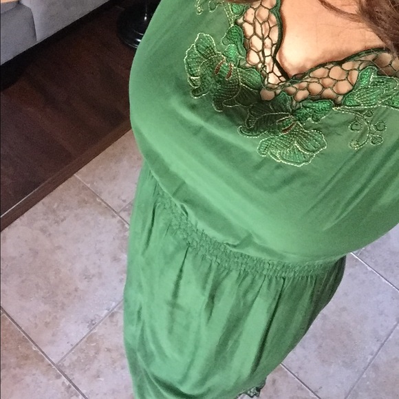 More pics of forest green dress