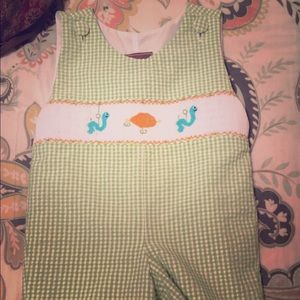 18 month fishing smock coveralls