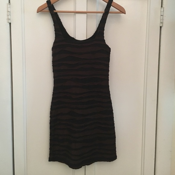 Final Price Free People Ripple Texture Bodycon Mini - Picture 4 of 5