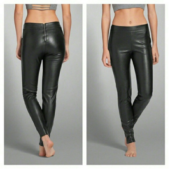 NWT A&F vegan leather leggings