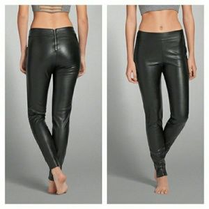 NWT A&F vegan leather leggings