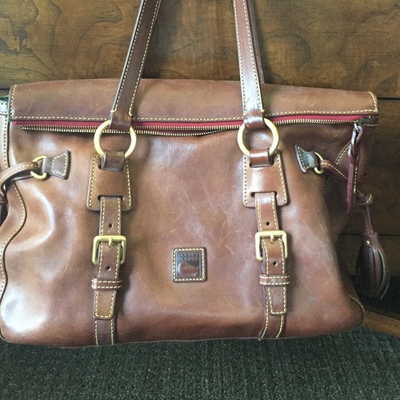 Brown leather Dooney Burke