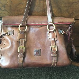 Brown leather Dooney Burke