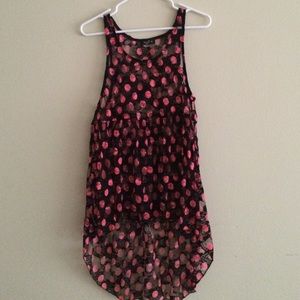 Asymmetrical Lace Tank Sz XL Asymmetrical Lace Tank Sz XL