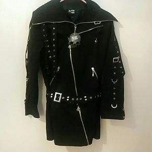 1 hour sale !NWT black Punk Rave Jacket