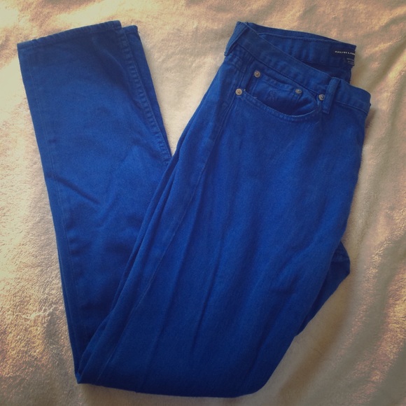 Bright Blue Ralph Lauren Sport Skinny Pants