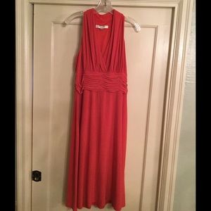 Salmon/ginger colored dress