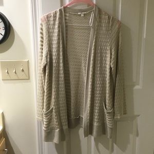 Pleione natural open cardigan