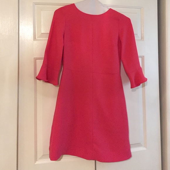 Banana Republic Pink Flutter Sleeve Dress