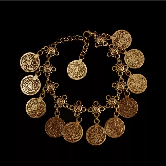 ❗️Last 1❗️Bohemian Gypsy Gold Coin Anklet Bracelet - Picture 2 of 4