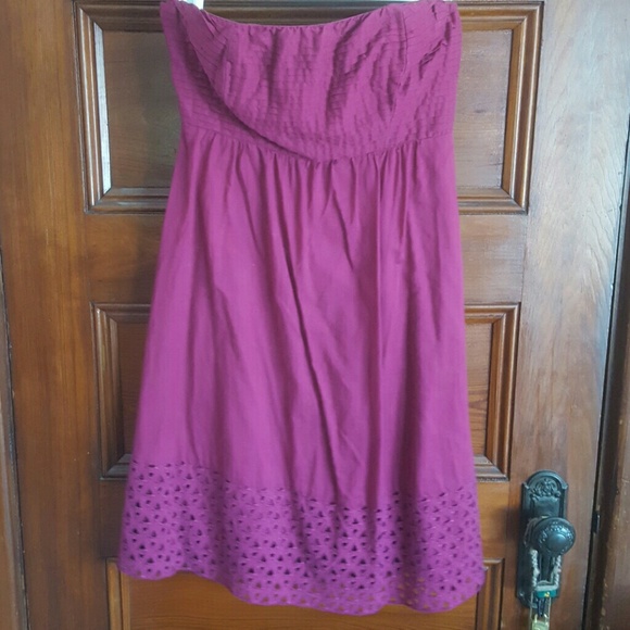 Magenta strapless sundress - Picture 1 of 4