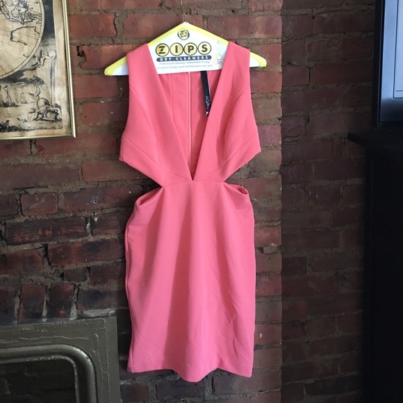 Pink cutout dress. Worn once, perfect condition