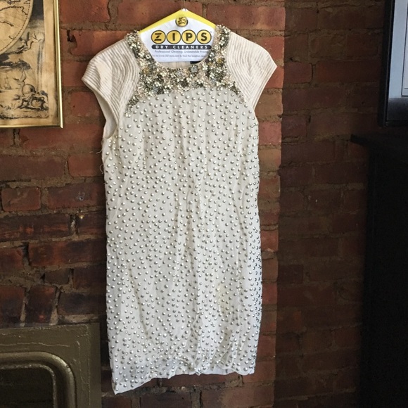 French connection beaded cocktail dress