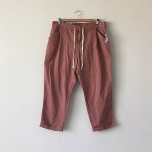 Drawstring Cropped Pants