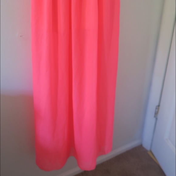 Windsor Neon Hot Pink Summer Dress Strapless Knit - Picture 4 of 4
