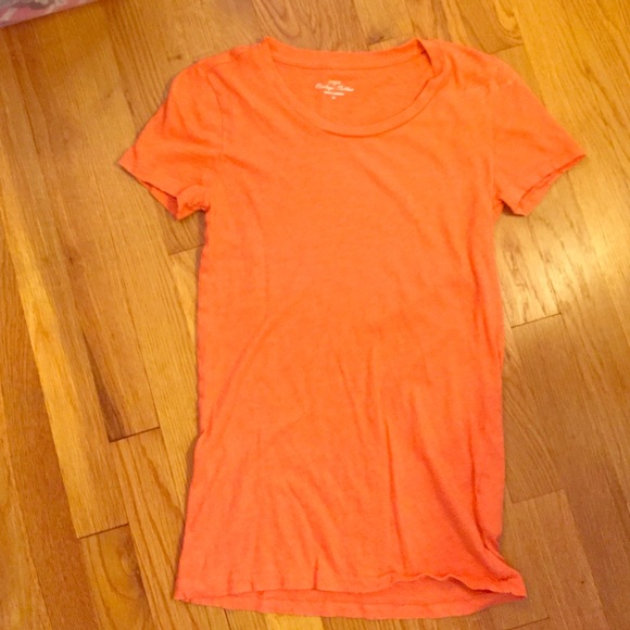 J Crew orange vintage tee