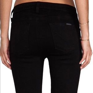 Hudson Mid-Rise Super Skinny Nico Jeans in Black