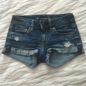American Eagle super stretch jean shorts