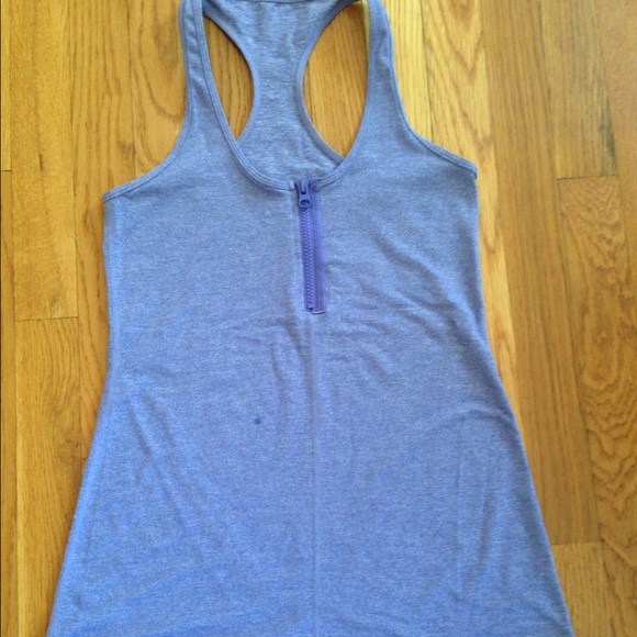 Purple Lululemon zip up tank