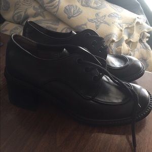 esprit leather chunky lace up Oxford PR VIVID