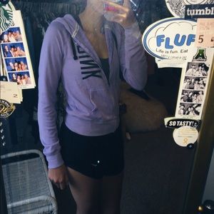 Violet Victoria Secret Pink Zip-Up