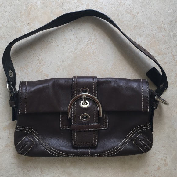 Coach brown leather handbag
