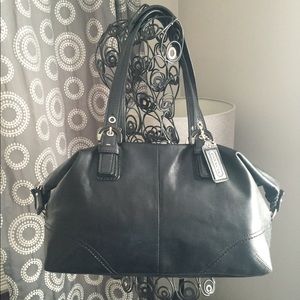 Coach Two Way Boston Satchel Black F17220